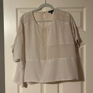 Top Shop, geometric, cream top